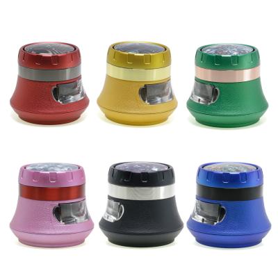 63MM zinc alloy vase type four-layer smoke grinder 7943