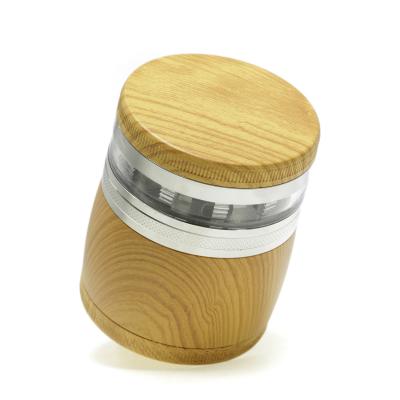 63mm 4 Parts ZInc herb grinder Imitation Wood Grain 7999