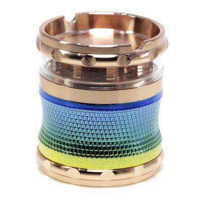  63mm four-layer zinc alloy ashtray smoke crusher M00055