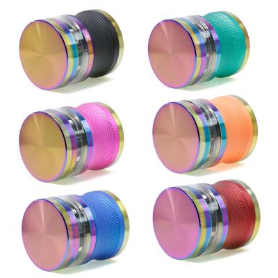 63mm zinc alloy 5-layer multicolor smoke grinder 55561