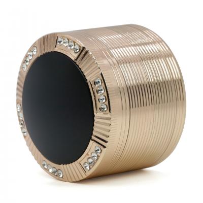 63mm4-layer zinc alloy thread smoke grinder 7723