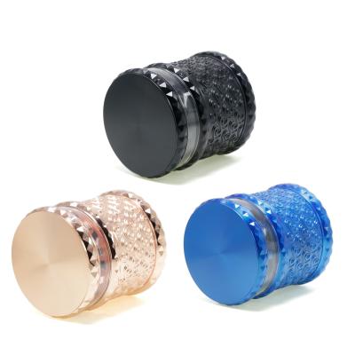 65MM flat zinc alloy Xiangyun pattern smoke grinder 55550