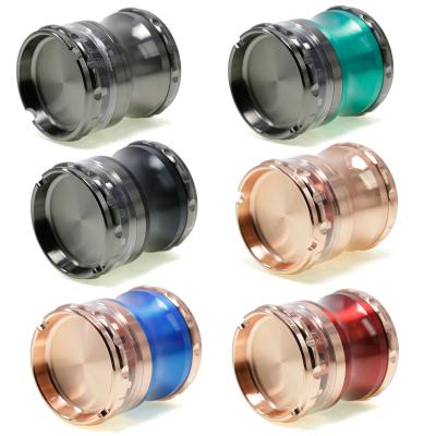 65mm zinc alloy 4-layer metal smoke grinder M00034