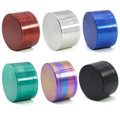 75MM four-layer zinc alloy dazzling new tooth smoke grinder 7709-75