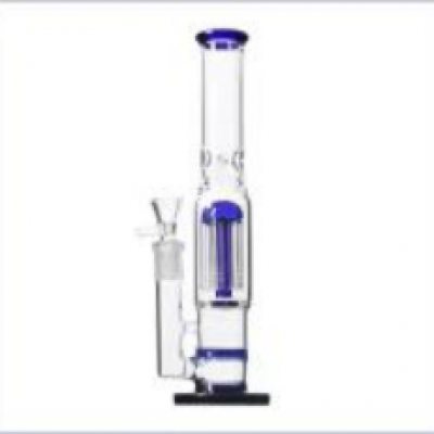 Blue glass bong H022