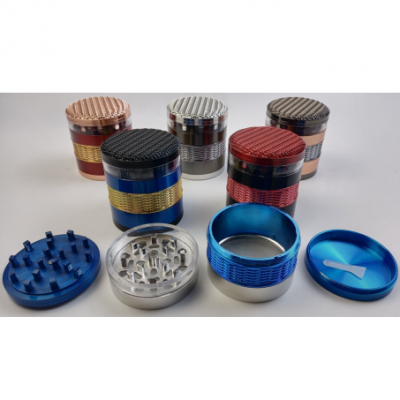 Braided transparent smoke grinder CF-63216