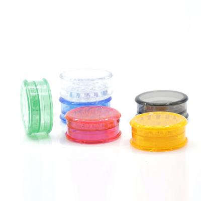 Color 60MM 3-layer plastic smoke grinder LBB-012