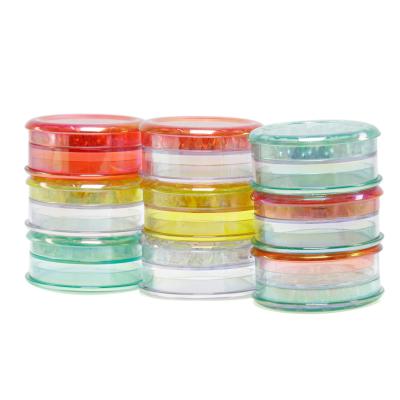 Color plastic 60MM 3-layer multi-color smoke grinder LBB-015