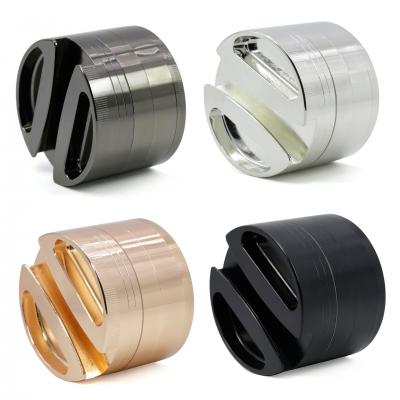 Diameter 75MM four-layer zinc alloy smoke grinder 7712-75