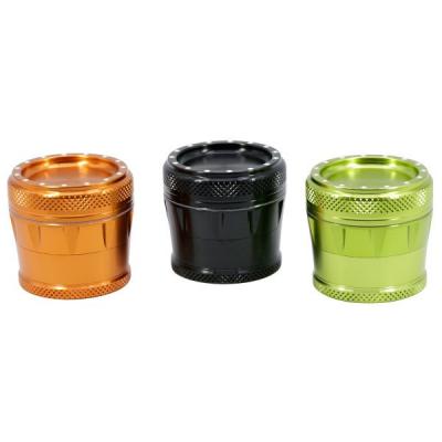 Four-layer aluminum alloy 50MM round dot smoke grinder 8819-50