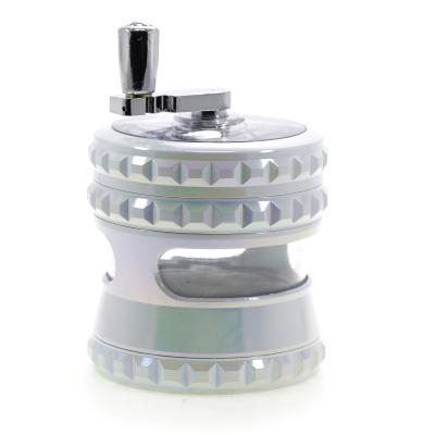 Four-layer zinc alloy color-changing tooth grain Rocker Smoke Grinder 10006