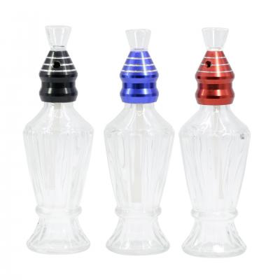 Glass pipe in the shape of a bottle 773004