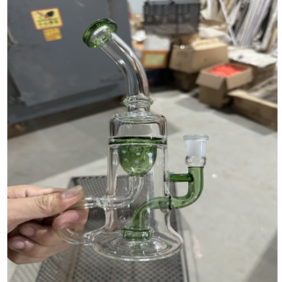 Height 23cm unique design stained glass bong H001