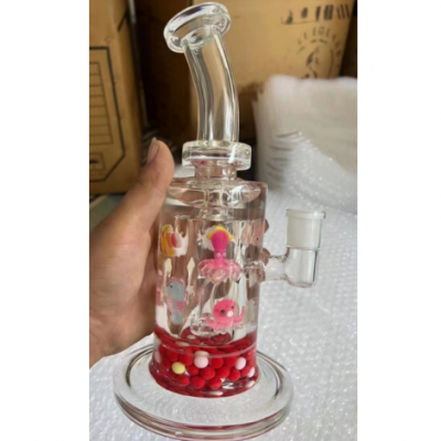 Height 25CM customized design glass bong H031