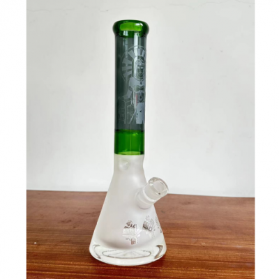 Height 35CM conical glass single mouth bong H004