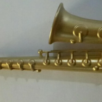 Large saxophone metal pipe M053