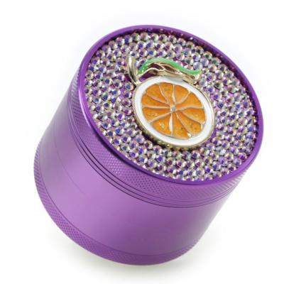 Lemon shiny aluminum alloy smoke grinder 630200522