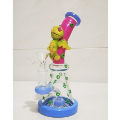 Personality bong Colored animal glass smoking accessories H012