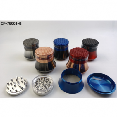 Straight 80MM vase type smoke grinder CF-78001-8