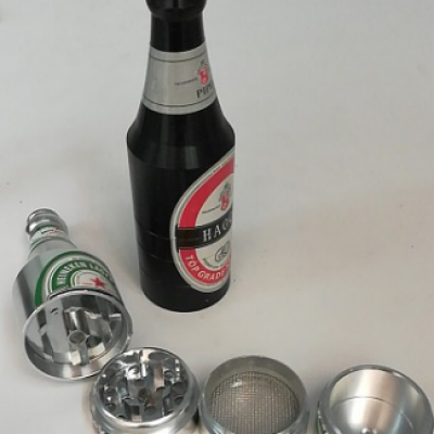 Wine bottle shape smoke grinder MG008-2