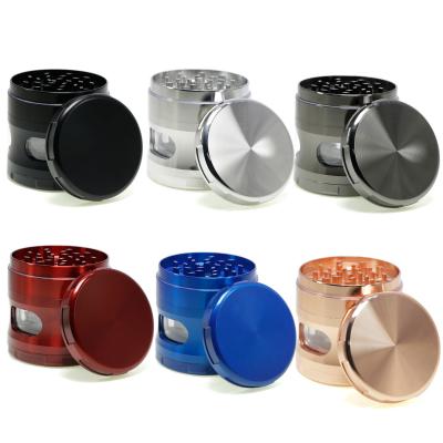 Zinc alloy 63MM four-layer metal smoke grinder M00018