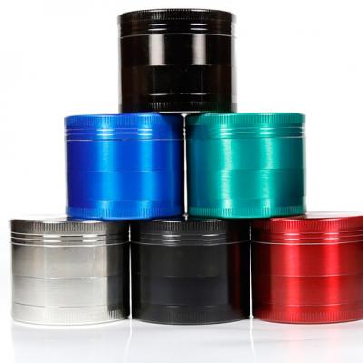 Zinc alloy four layer smoke grinder multi-color multi-size Grinder